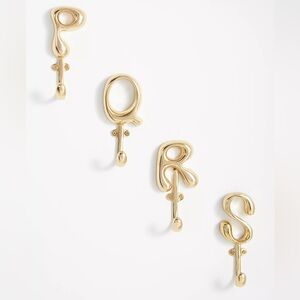 New Anthropologie Bubble Letter Monogram Hook
